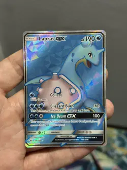 Lapras GX (Full Art) 139/149 Ultra Rare SM Base Set Pokemon Card LP - Image 3