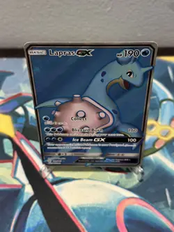 Lapras GX (Full Art) 139/149 Ultra Rare SM Base Set Pokemon Card LP - Image 4