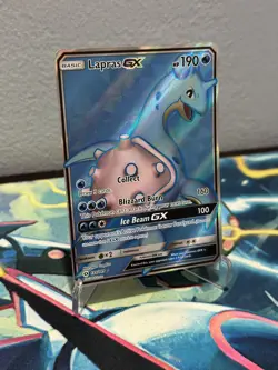 Lapras GX (Full Art) 139/149 Ultra Rare SM Base Set Pokemon Card LP - Image 5