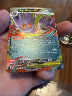 Mega Gengar EX Mega Evolution Phantasmal Flames 056/094 Pokemon TCG, Mint Cond - Image 3