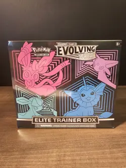 SEALED Pokemon Sword & Shield Evolving Skies Elite Trainer Box ETB Sylveon - Image 1
