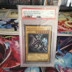 Yu-Gi-Oh! Red-Eyes B. Dragon Black SDJ-001 1st Edition PSA 7 Ultra Rare - Image 1