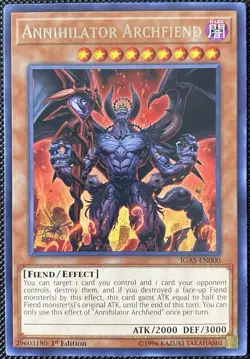 Annihilator Archfiend IGAS-EN000 Ignition Assault 1st Edition - Yugioh - Image 1