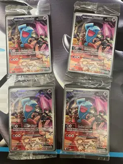 Team Rockets Wobbuffet 203 Black Star Promo Sealed Pokemon Card X4 - Image 1