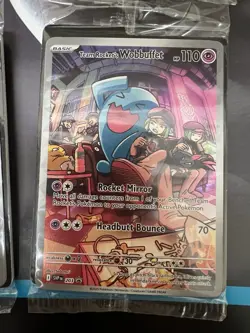 Team Rockets Wobbuffet 203 Black Star Promo Sealed Pokemon Card X4 - Image 5