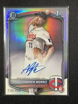 2025 Bowman Chrome - Andrew Morris 1st Auto Refractor /499 - #CPA-AMO - Image 1