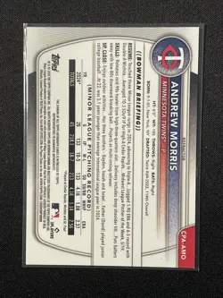 2025 Bowman Chrome - Andrew Morris 1st Auto Refractor /499 - #CPA-AMO - Image 2