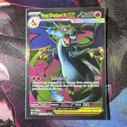 Mega Charizard x EX 109/094 Me02: Phantasmal Flames Pokemon TCG Minty - Image 1