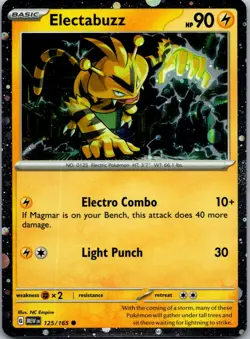 Electabuzz - (Cosmos Holo) Promo Miscellaneous Cards & Products 125/165 NM - Image 1