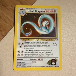 Erika's Dragonair - 4/132 - Pokemon Gym Heroes Unlimited Holo Rare Card WOTC - Image 1