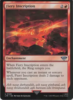 Fiery Inscription U Universes Beyond: The Lord of the Rings: Tales of Middle-ear - Image 1