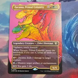 Zacama, Primal Calamity Borderless Commander Masters Rare 0691 MTG pack fresh NM - Image 1