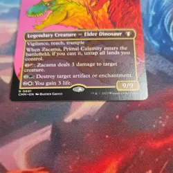 Zacama, Primal Calamity Borderless Commander Masters Rare 0691 MTG pack fresh NM - Image 2