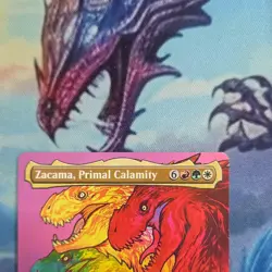 Zacama, Primal Calamity Borderless Commander Masters Rare 0691 MTG pack fresh NM - Image 3