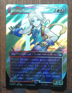 MTG💕 Zidane, Tantalus Thief (Borderless Surge Foil) Final Fantasy NEAR MINT.😍. - Image 1