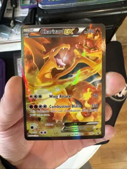 Pokemon TCG Charizard-EX XY121 Promo Card FOIL Near Mint - Image 3