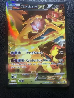 Pokemon TCG Charizard EX Rare Full Art 2016 Black Star Promo XY121 Est grade 8.5 - Image 1