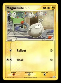 Magnemite 4/10 Trainer Kit Plusle Minum Pokemon Card - Image 1