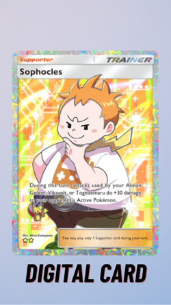 Sophocles Celestial Guardians Pokemon TCG Pocket Trade 2 Star ⭐⭐ (English) - Image 1