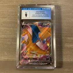 Charizard V Black Star Promo SWSH050 CGC 9 Champion's Path ETB 2020 Pokemon TCG - Image 1