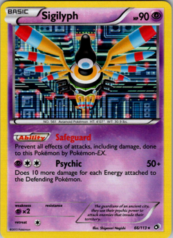 Pokemon TCG - Sigilyph - 66/113 - Legendary Treasures - Holo Rare (2012) - Image 1