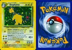 AMPHAROS 1/64 HOLO RARE NEO REVELATION POKEMON UNLIMITED HOLO LP - Image 3
