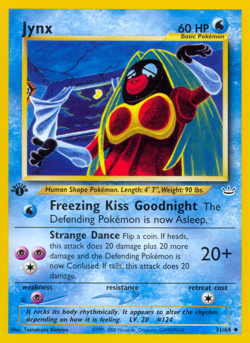 Jynx 31/64 Uncommon Neo Revelation Pokemon Unlimited Moderately Played - Image 1