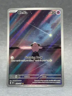 Pokemon - 202/197 Cleffa SV03 Obsidian Flames Illustration Rare Holo NM TCG - Image 1