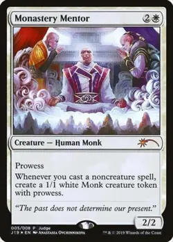 MTG English Monastery Mentor NM Foil Promos: Judge - Image 1