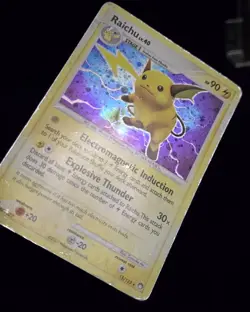 Pokemon TCG - RAICHU - 15/123 - HOLO - RARE - MYSTERIOUS TREASURES 2007 - HP/MP - Image 2
