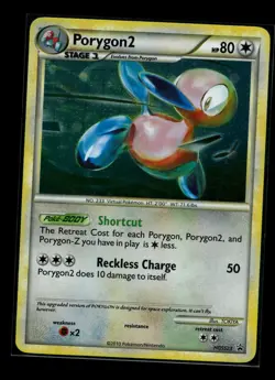 2010 Porygon2 Holo Pokemon HeartGold SoulSilver Black Star Promo HGSS23 NM- - Image 1
