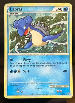 Lapras HGSS14 Pokemon TCG HeartGold SoulSilver Black Star Promo Holo LP-NM - Image 1