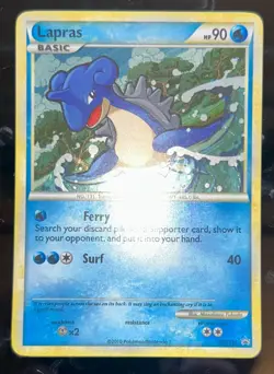 Lapras HGSS14 Pokemon TCG HeartGold SoulSilver Black Star Promo Holo LP-NM - Image 4