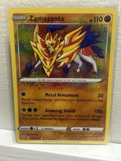 Zamazenta SWSH04: Vivid Voltage 102/185 Near Mint Pokemon - Image 1