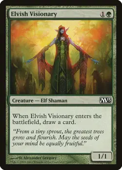 MTG Elvish Visionary ** Magic 2013 ** English - Image 1