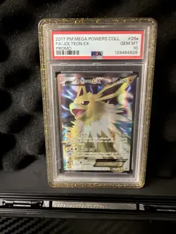 POKEMON 2017 FA/JOLTEON EX MEGA POWERS PROMO #28a PSA 10 - Image 1