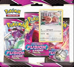 Pokemon - Fusion Strike 3 Pack Booster Blister (Eevee OR Espeon) - EN NEU & OVP - Image 2
