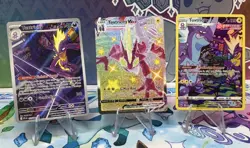 Pokemon TCG 2021-25 Toxtricity Lot (3) VMAX Full Art (2) NM - Image 1