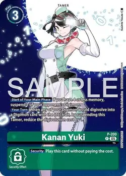 Kanan Yuki P-200 | Promo | Digimon Story Time Stranger Promo Pack| Digimon TCG - Image 1