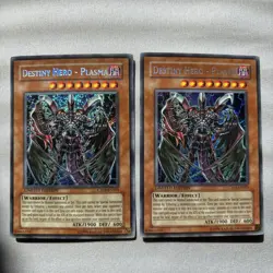 yugioh Destiny Hero Plasma CT04-EN003 Secret Rare Limited Edition Near Mint - Image 1
