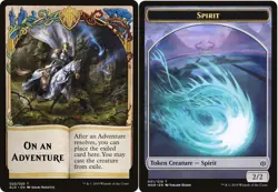 10 Token Cards - ON AN ADVENTURE / SPIRIT - Challenger 2020 - Magic MTG FTG - Image 1