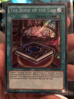 Yugioh The Book of The Law FUEN-EN036 Secret Rare 1st Edition NM - Image 1