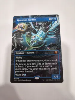 MTG Edge of Eternities: Quantum Riddler, Borderless, Regular Card #305 M - Image 1