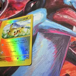 Pikachu 124/165 Expedition Base Set Reverse Holo Pokemon Card 50 HP Common 2002 - Image 3