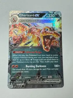 Charizard EX 054/091 Paldean Fates Ultra Rare Holo Pokemon Card TCG NM - Image 1