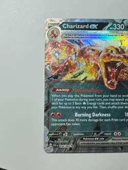 Charizard EX 054/091 Paldean Fates Ultra Rare Holo Pokemon Card TCG NM - Image 2