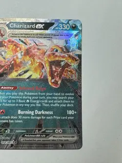 Charizard EX 054/091 Paldean Fates Ultra Rare Holo Pokemon Card TCG NM - Image 3