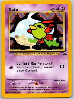 NATU POKEMON NEO DISCOVERY 59/75 COMMON MP UNLIMITED - Image 2