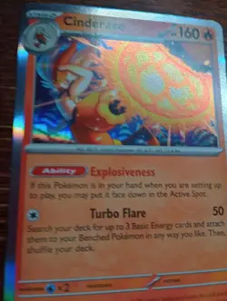 Cinderace 028/132 Me01: Mega Evolution Holo pokemon card - Image 2