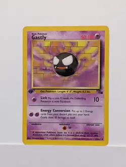 Gastly 33/62 Fossil Regular 1st edition 1999 Pokemon - LP/MP - Image 1